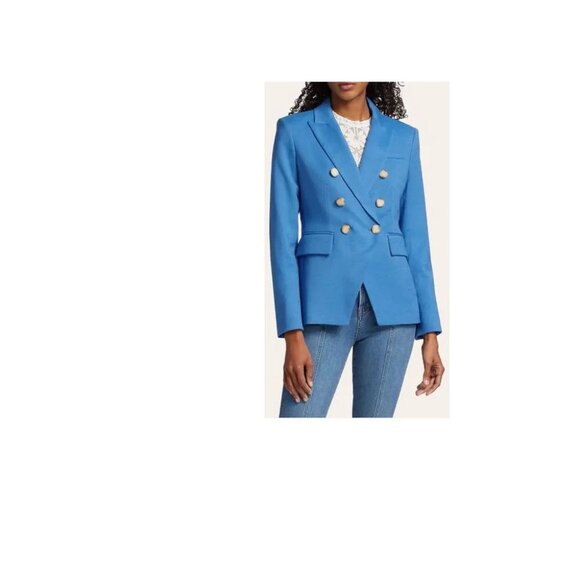 Veronica Beard Dickey Miller Jacket in Azure Blue Color - Picture 4 of 8
